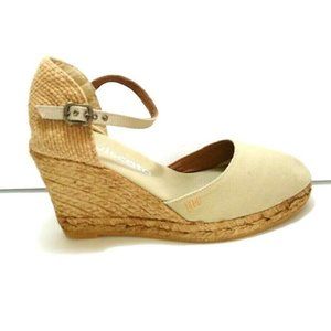Viscata Satuna Size EU 37 US 6.5 Beige Canvas Ankl